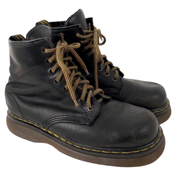 Dr. Martens Other - DR. MARTENS Vintage 90s Made in England Black Leather Combat Boots Men's 9